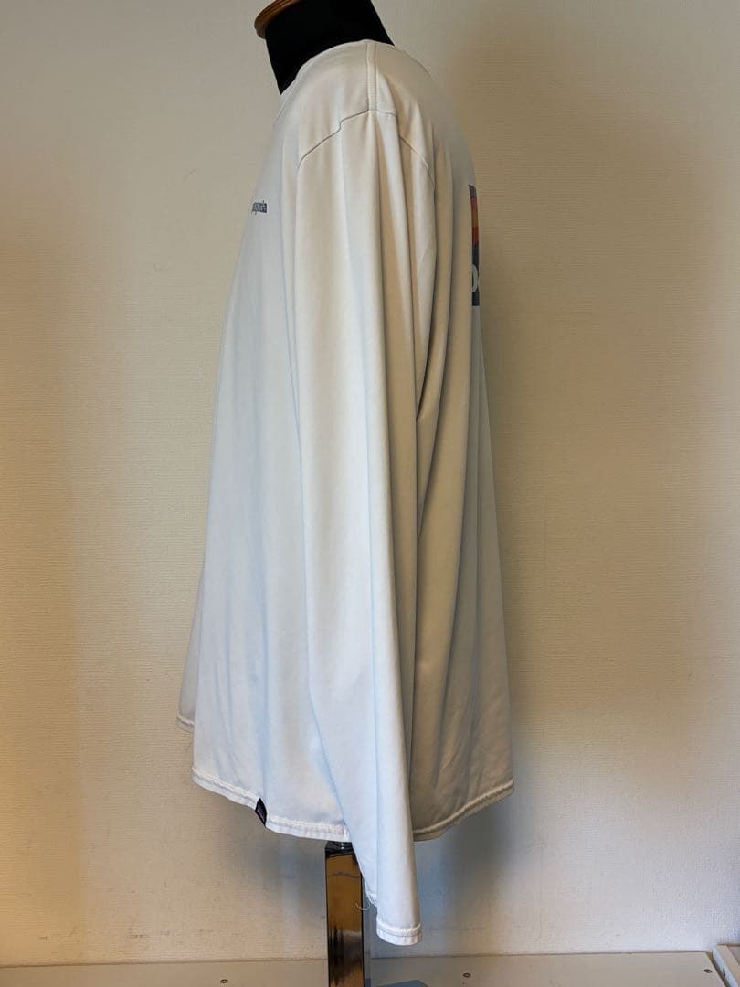 Patagonia/波タグ/ラッシュガード/ロンT/ナイロン/長袖/ホワイト/L