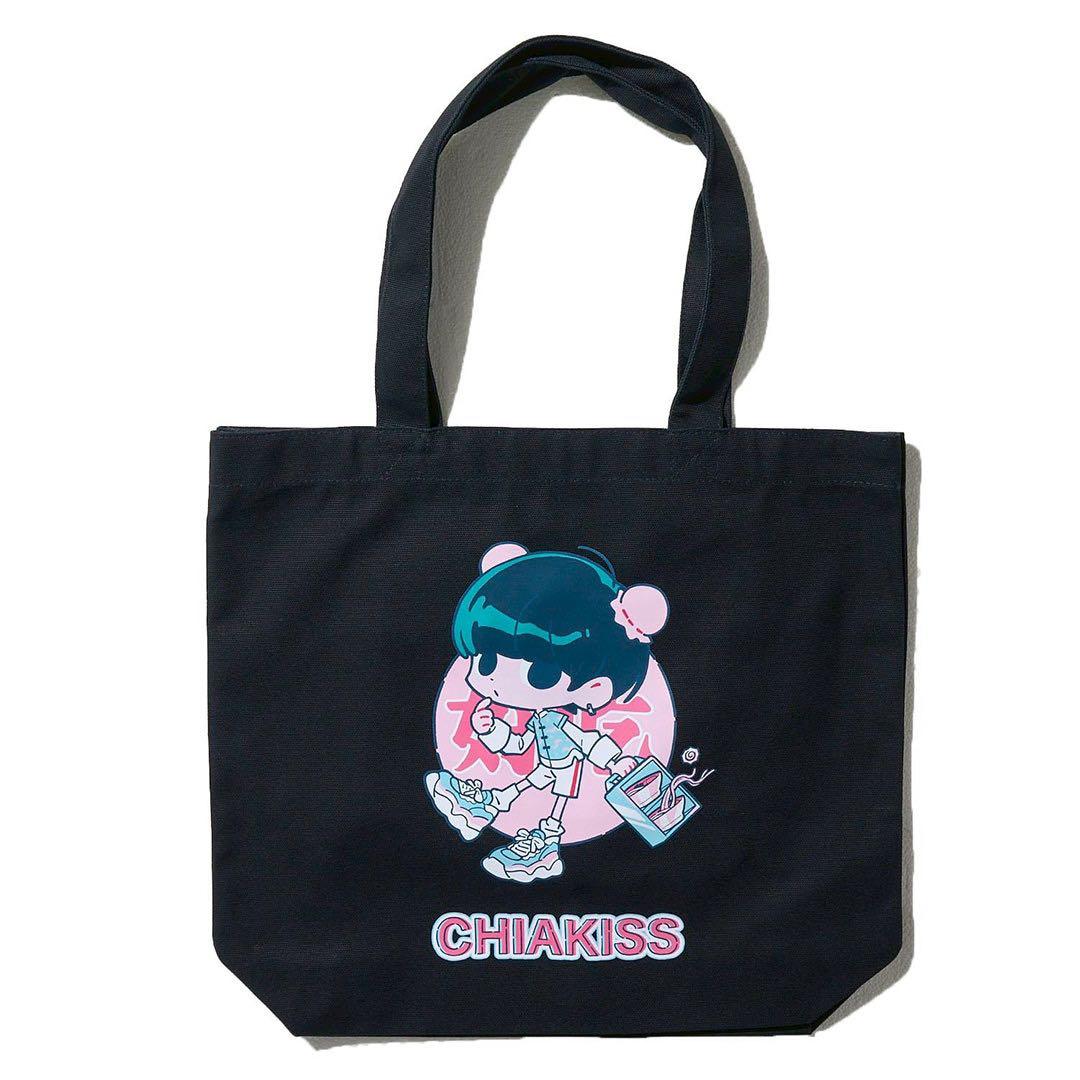 小林千晃 CHIAKISS およ 好吃 TOTE BAG BLACK
