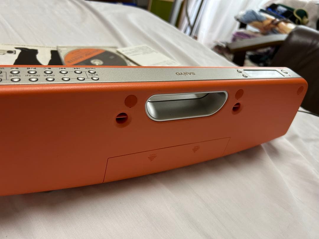 猫*足様 SANYO MD-U4 オレンジ CD・MD・カセットデッキ