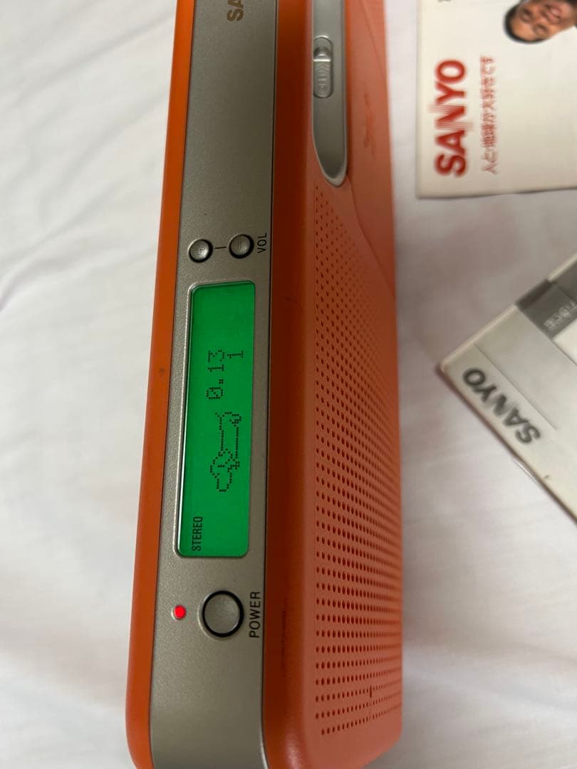 猫*足様 SANYO MD-U4 オレンジ CD・MD・カセットデッキ