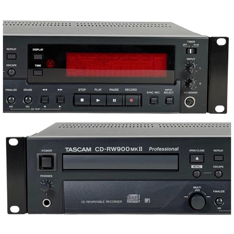 ◆CD再生履歴1時間◆TASCAM CDレコーダー CD-RW900MK2