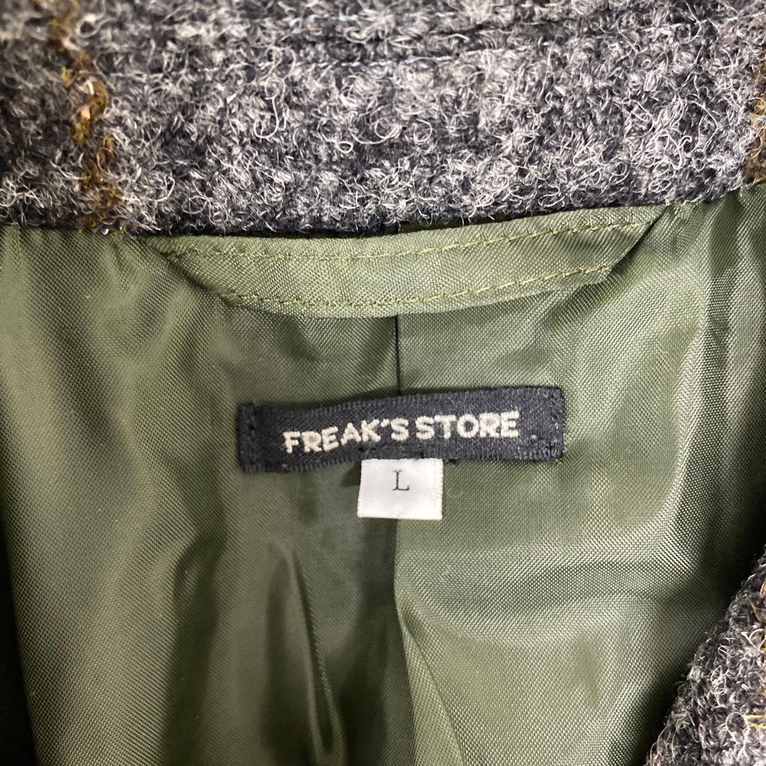 N591♪ FREAK'S STORE ハリスツイード　テーラードジャケットL