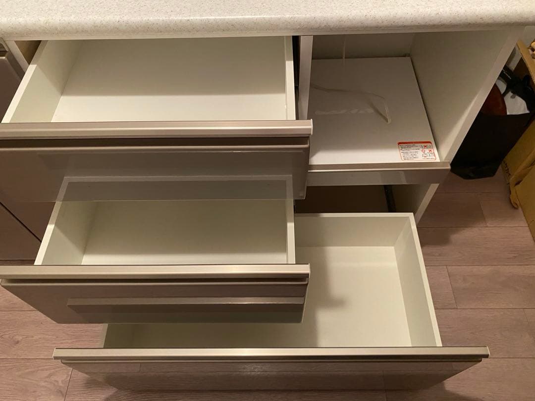 ニトリ キッチンカウンター 140cm シルバー