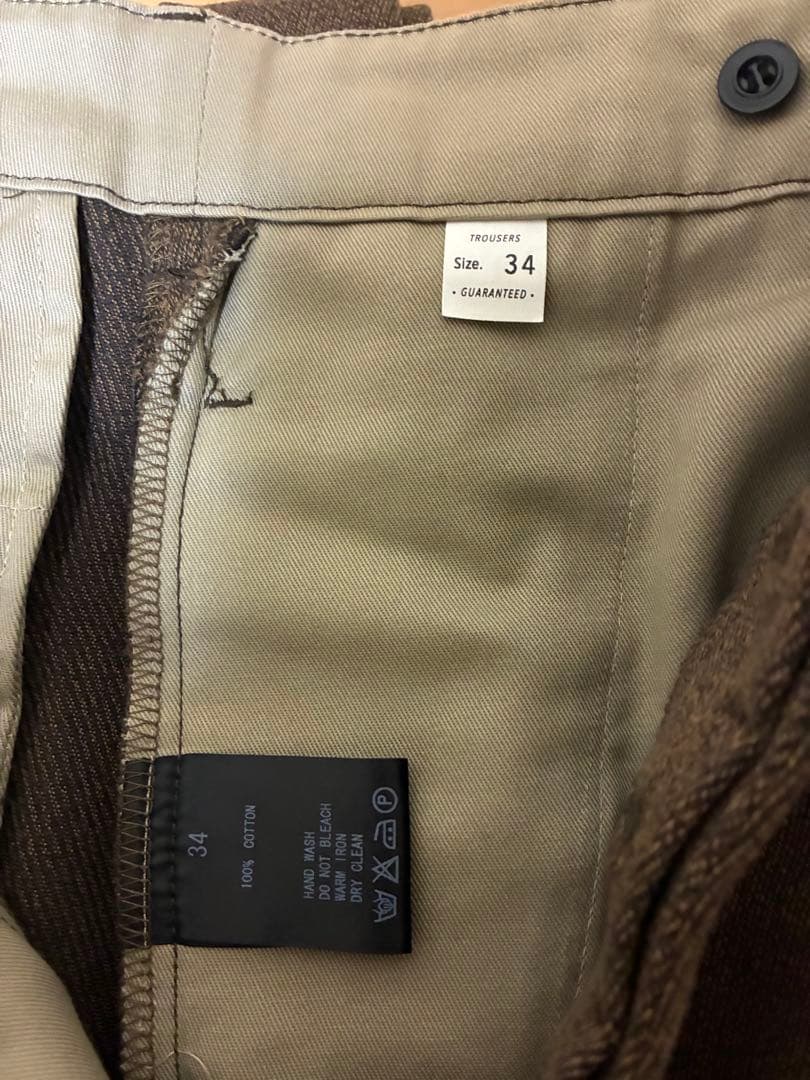 トロフィークロージング トラウザースパンツ　34 ブラウン