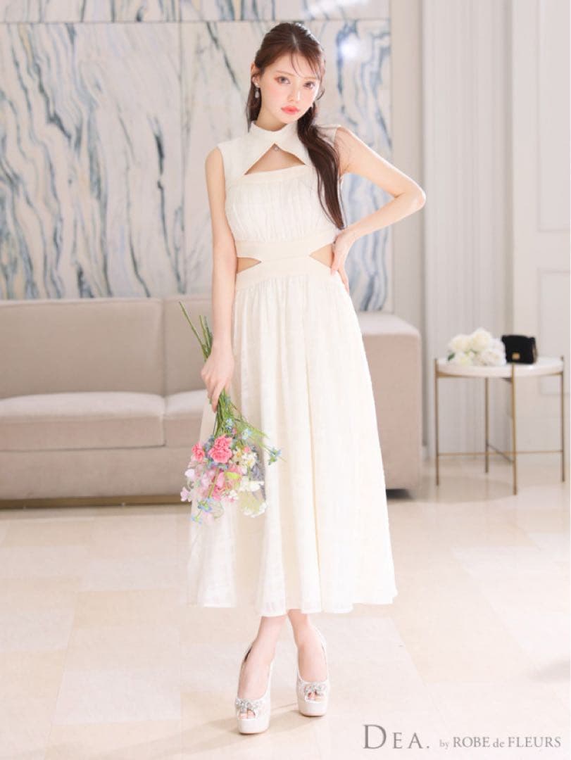 dea robe de fleurs S ロングドレス シュガー　エルケイ