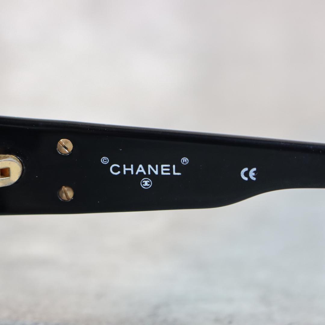 CHANEL シャネル ココマーク サングラス ブラック ゴールド ケース付き