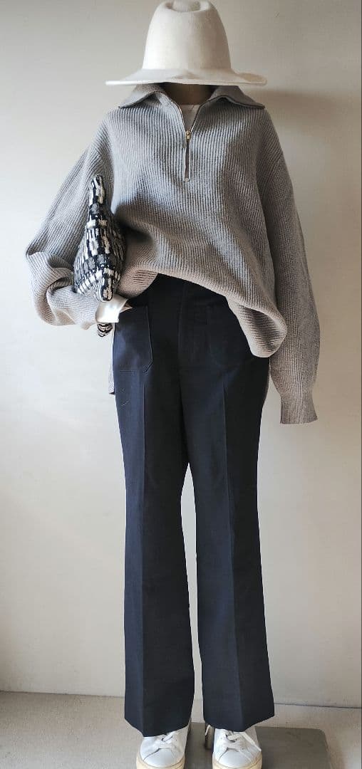 みーちゃん様 C6687 カシミヤニット×パンツコーデ