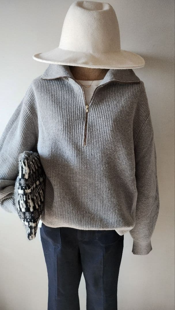 みーちゃん様 C6687 カシミヤニット×パンツコーデ