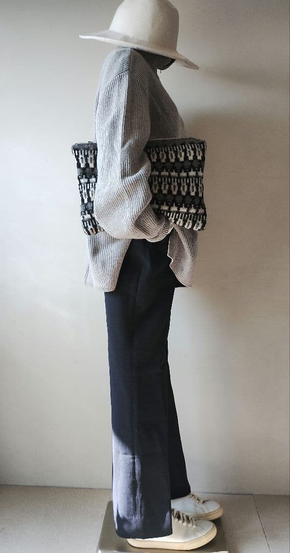 みーちゃん様 C6687 カシミヤニット×パンツコーデ