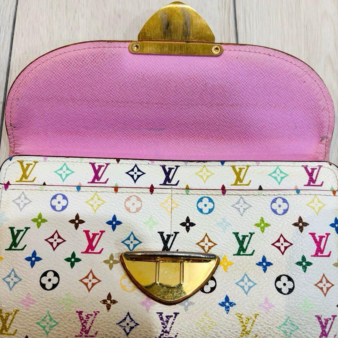 ルイヴィトン 長財布 マルチカラー ポルトフォイユ ウジェニ　モノグラム