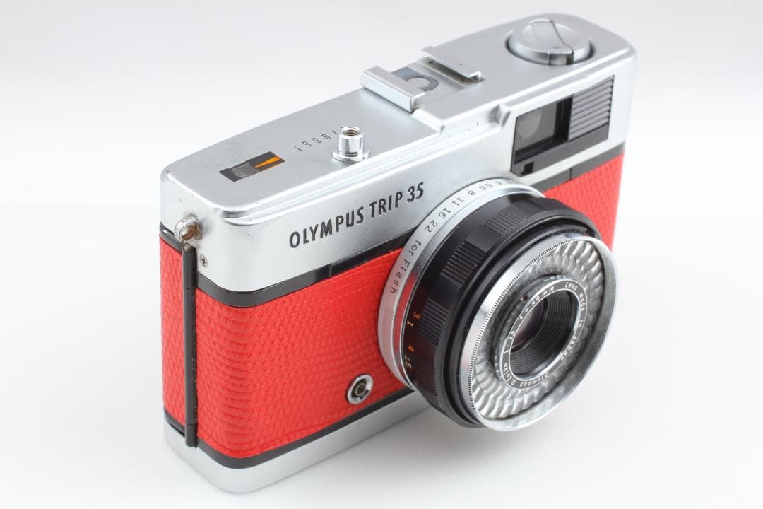 【並品　整備済】レッド　オリンパス Trip35　40mm f2.8　#1178