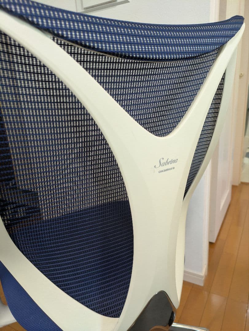 【まる様用】オカムラ　サブリナ　ハイバック　可動肘　ダークブルー　2019年製