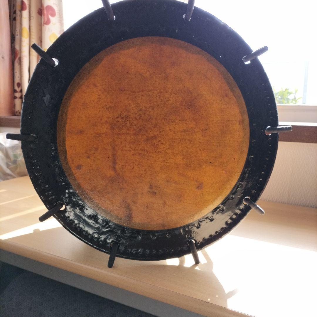 和太鼓　締太鼓　ターンバックル仕様　 高さ21cm 中古品