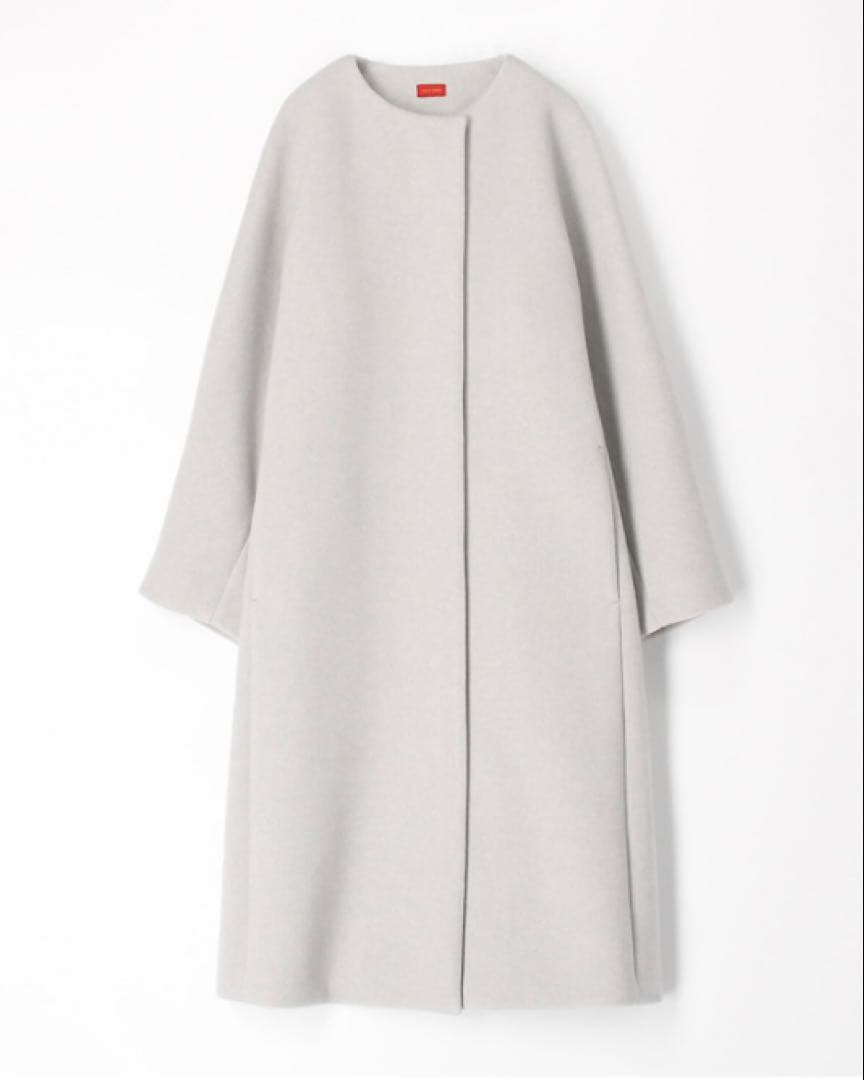 トゥモローランド Des Pres ウールモッサコクーン　ノーカラーコート