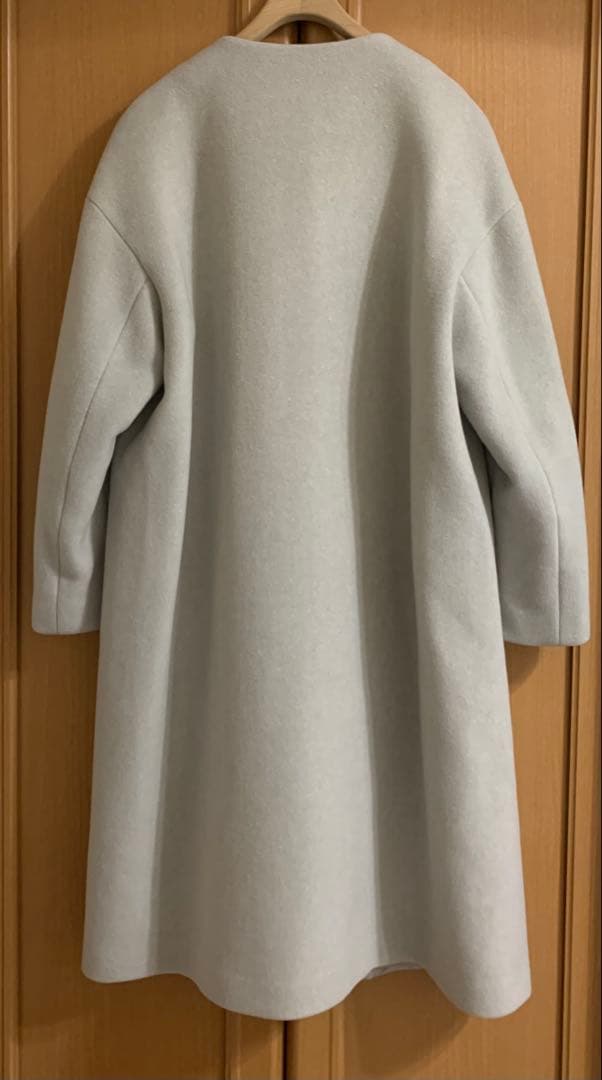 トゥモローランド Des Pres ウールモッサコクーン　ノーカラーコート