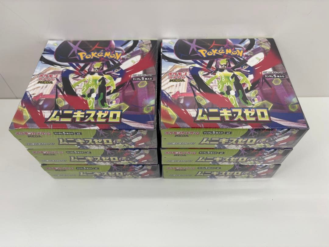 ポケモンカードゲーム MEGA ムニキスゼロ シュリンク付き 6BOX