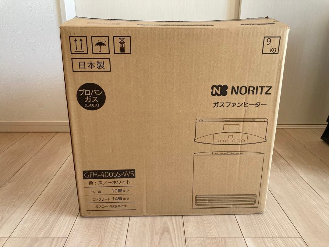 ノーリツ GFH-4005S-W5 ガスファンヒーター LPガス用 3mホース付