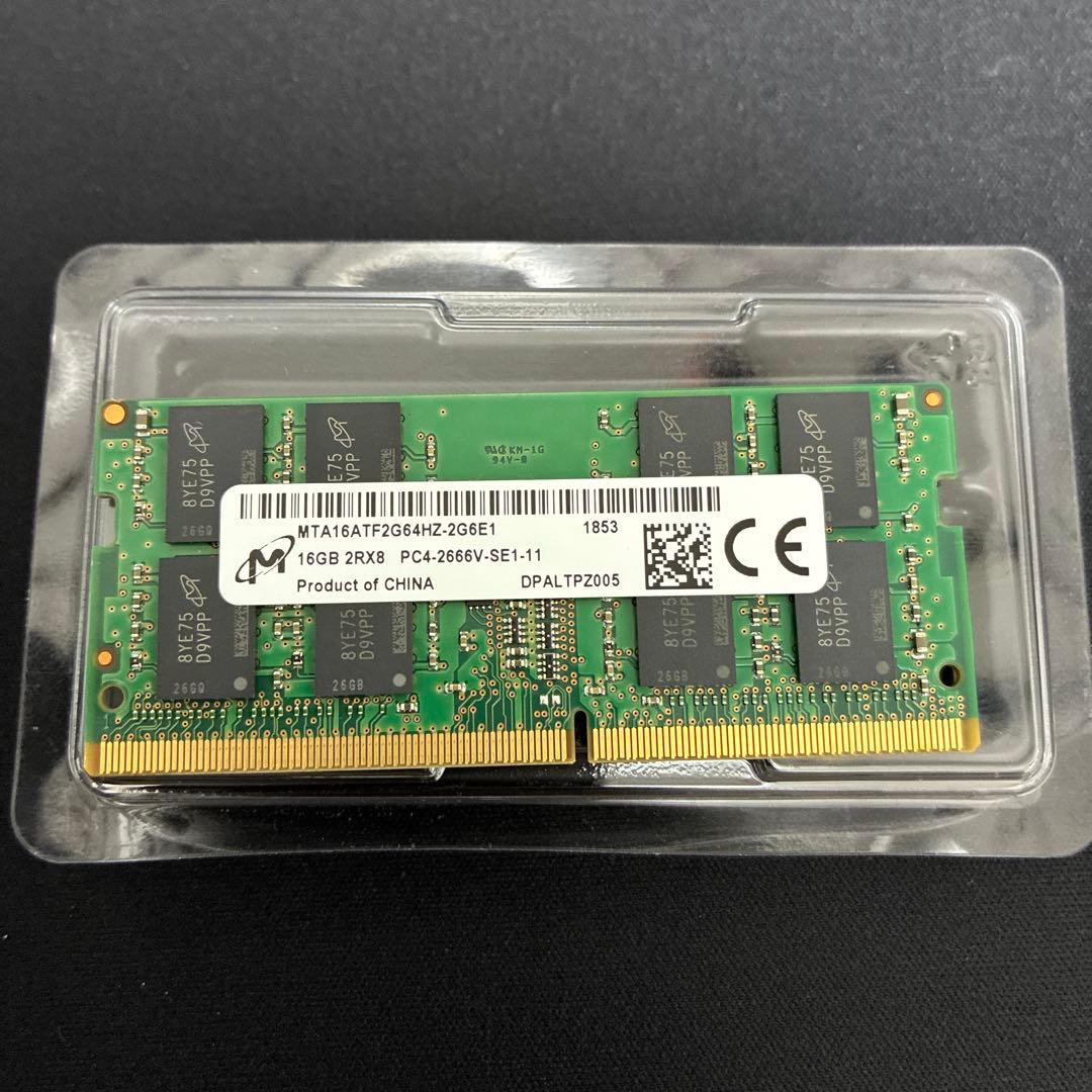 ゆ*う様 Micron DDR4メモリ 16GB MTA16ATF2G64HZ-
