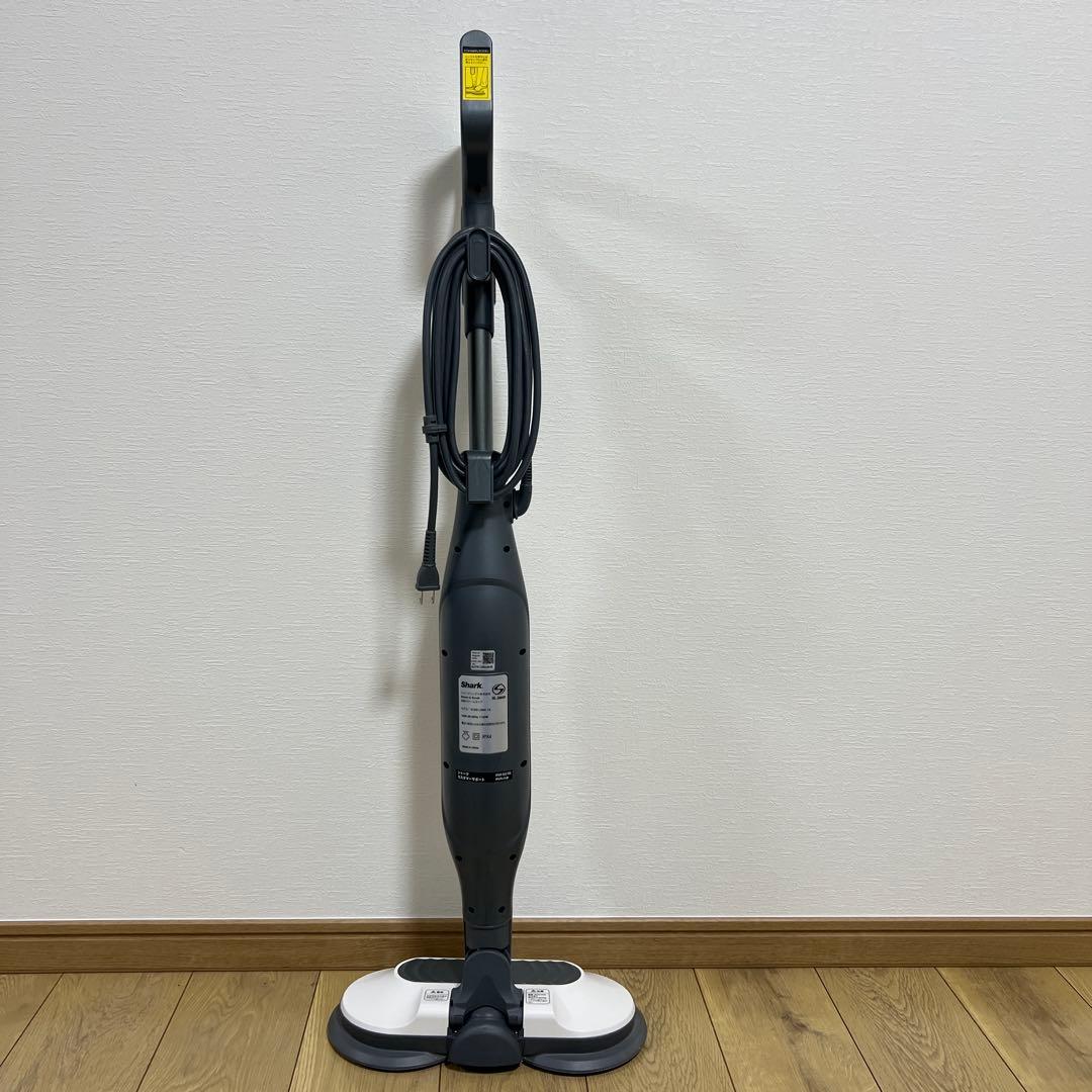 回転スチームモップ シャークs7001JWH12取扱説明書パッド4枚注水容器付き