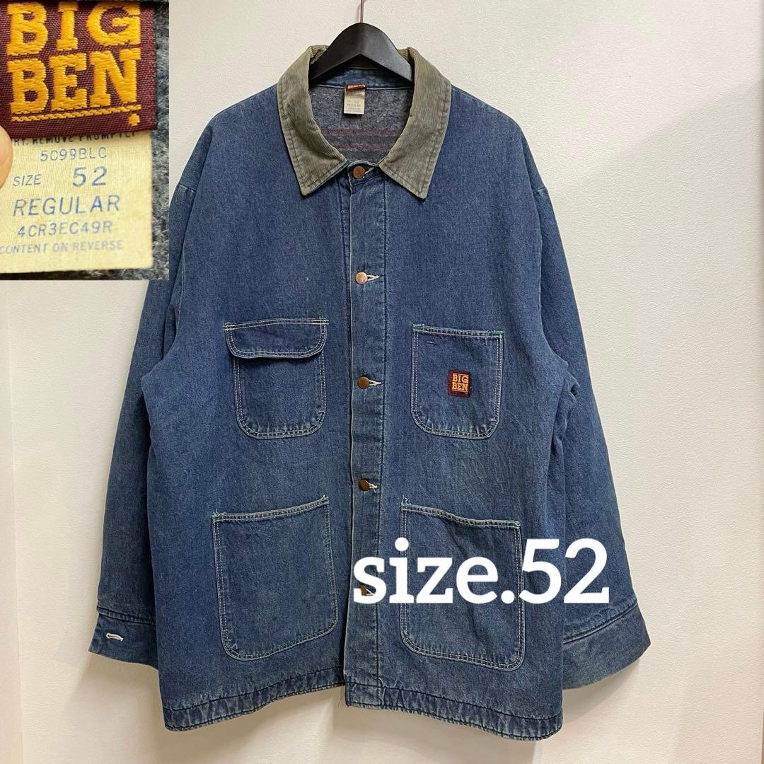 80s USA製 BIG BEN カバーオール 裏ブランケット デニム 52