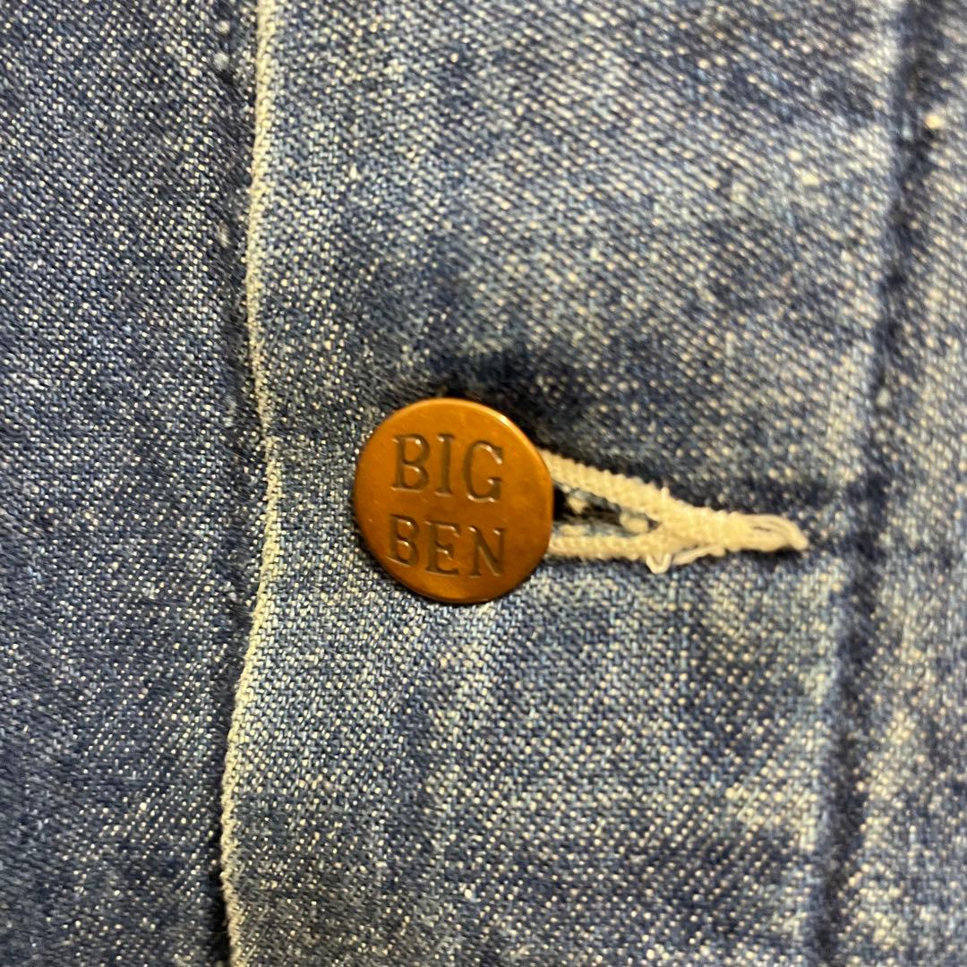 80s USA製 BIG BEN カバーオール 裏ブランケット デニム 52