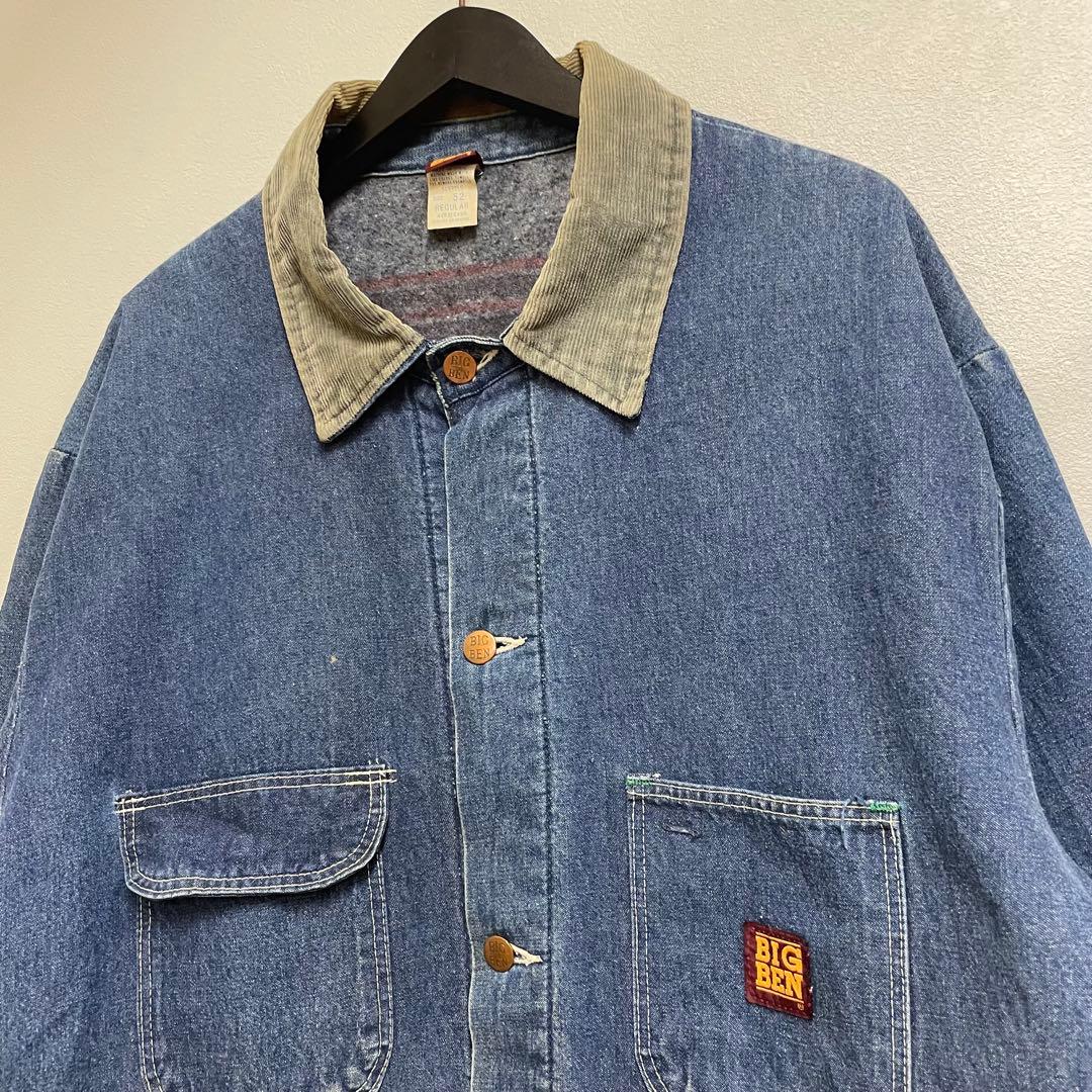 80s USA製 BIG BEN カバーオール 裏ブランケット デニム 52