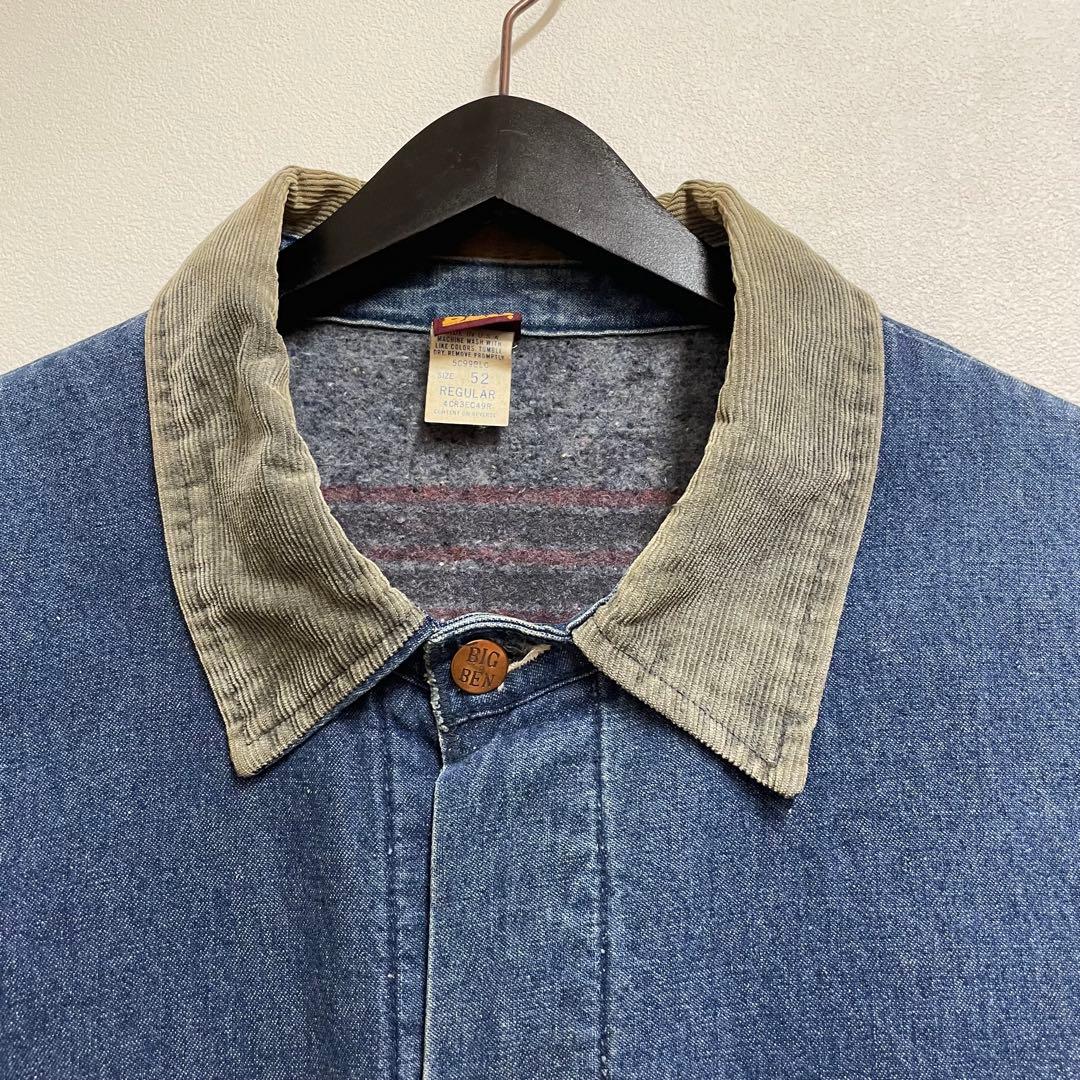 80s USA製 BIG BEN カバーオール 裏ブランケット デニム 52