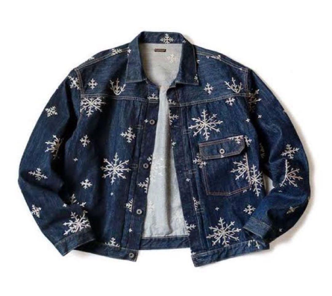 kapital 14ozデニム 雪柄刺繍 1ST デニムJKT サイズ4 XL