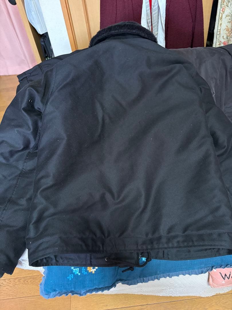 【美品】KNACKERED N-1 デッキジャケット 42R ブラック