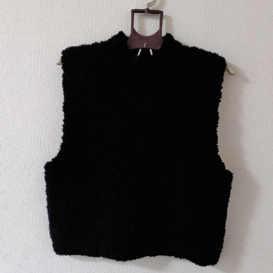 【美品】 おまけ付き中川政七商店 COOHEM ブラック ハイネックニットベスト