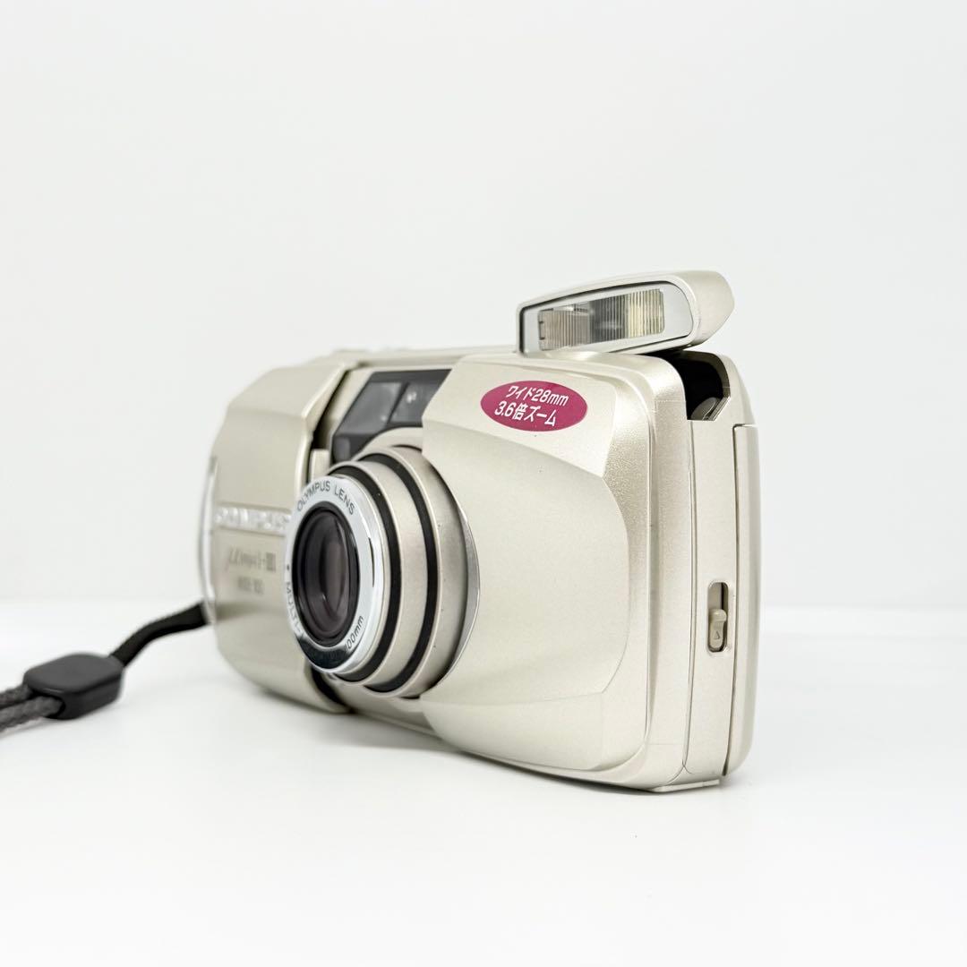 【完動美品】OLYMPUS μ -III WIDE 100 フィルムカメラ