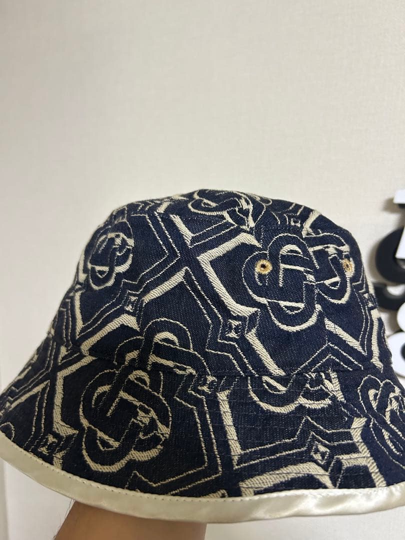 Casablanca バケットハット　モノグラムデニム　M/L