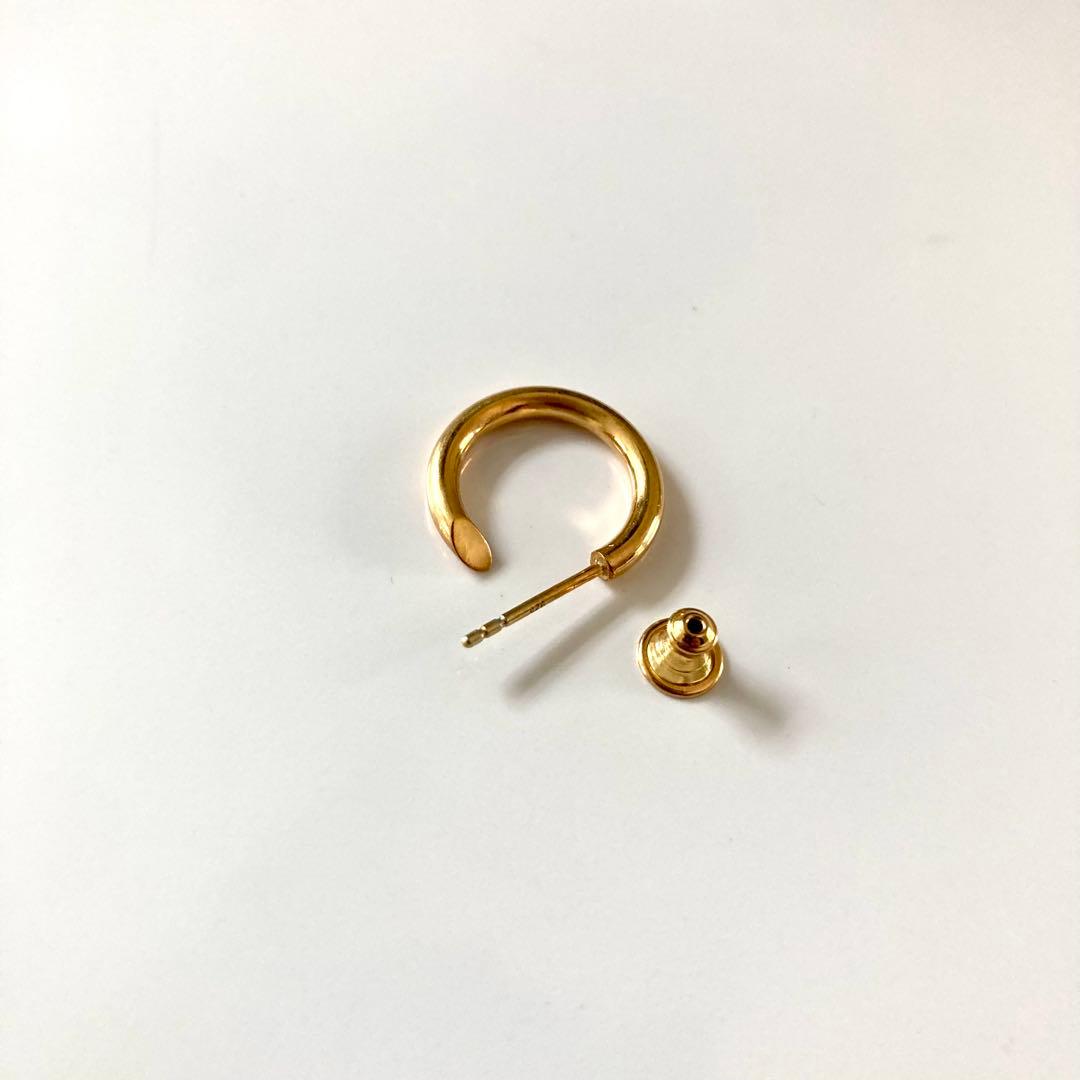 両耳　2.5×18mm ゴールド　18金　ピアス　シルバー925