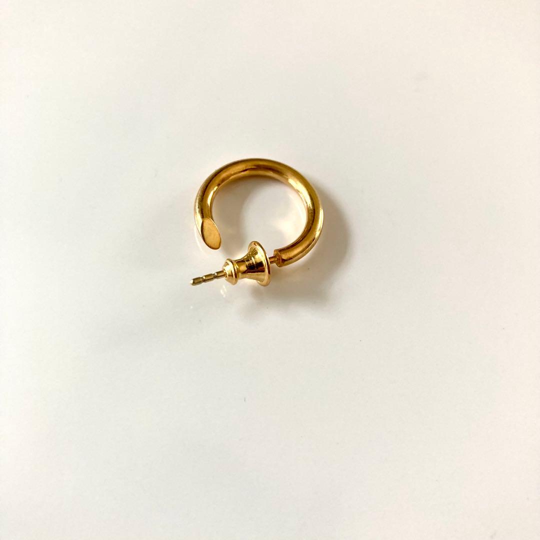 両耳　2.5×18mm ゴールド　18金　ピアス　シルバー925