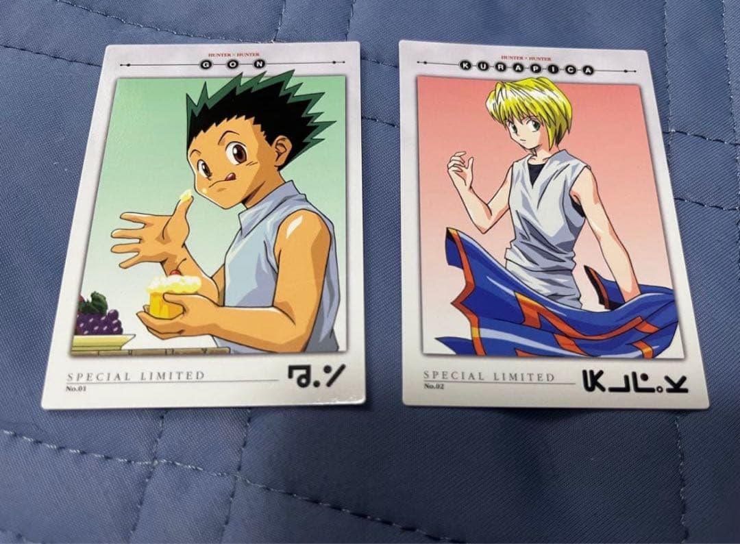 HUNTER×HUNTERカードダス　No.01,02,03,04,11,12