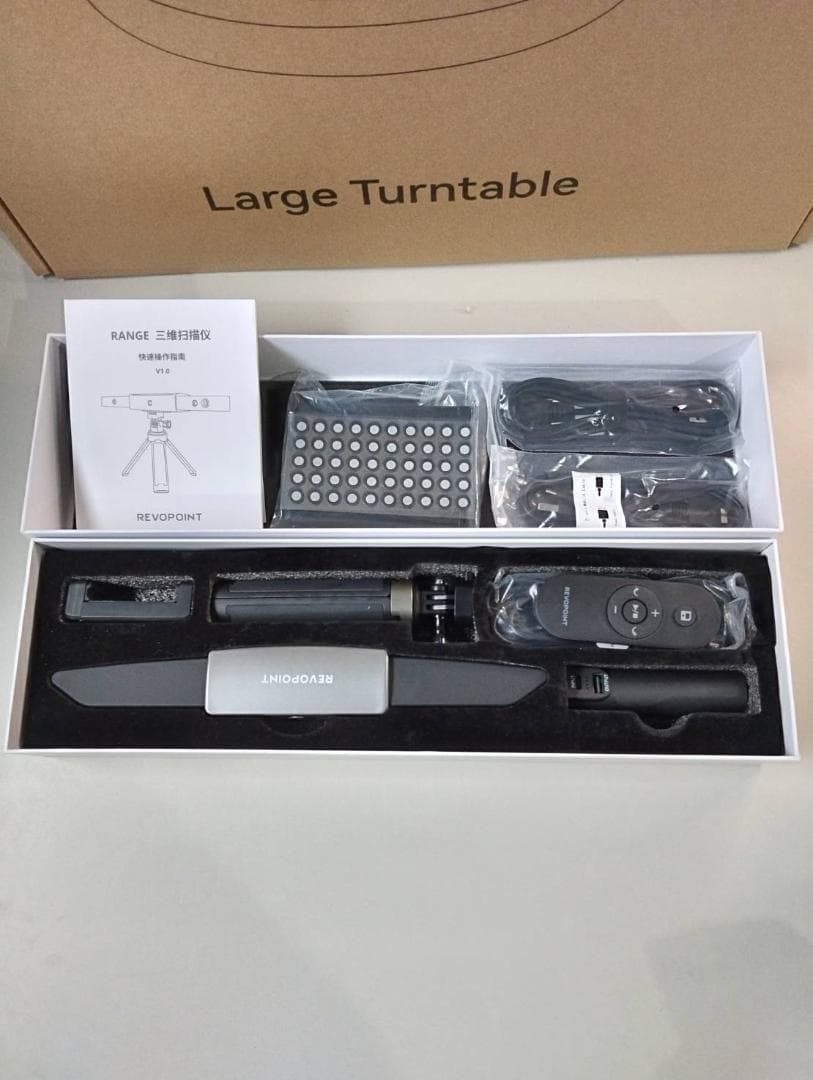 REVOPOINT RANGE 3Dスキャナー 大型ターンテーブル付き Y066