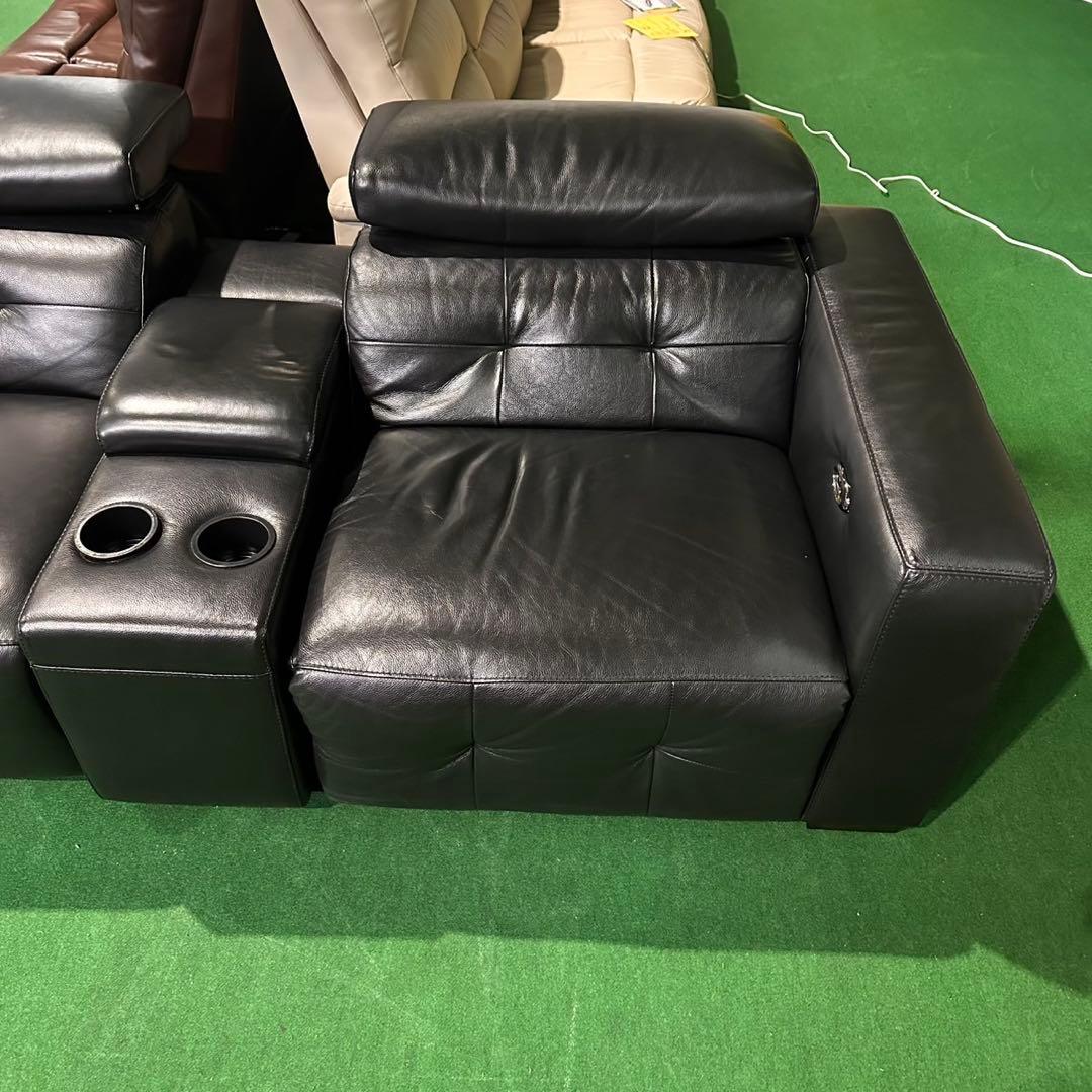 大塚家具 電動リクライニングソファ ブラック 家具 C087