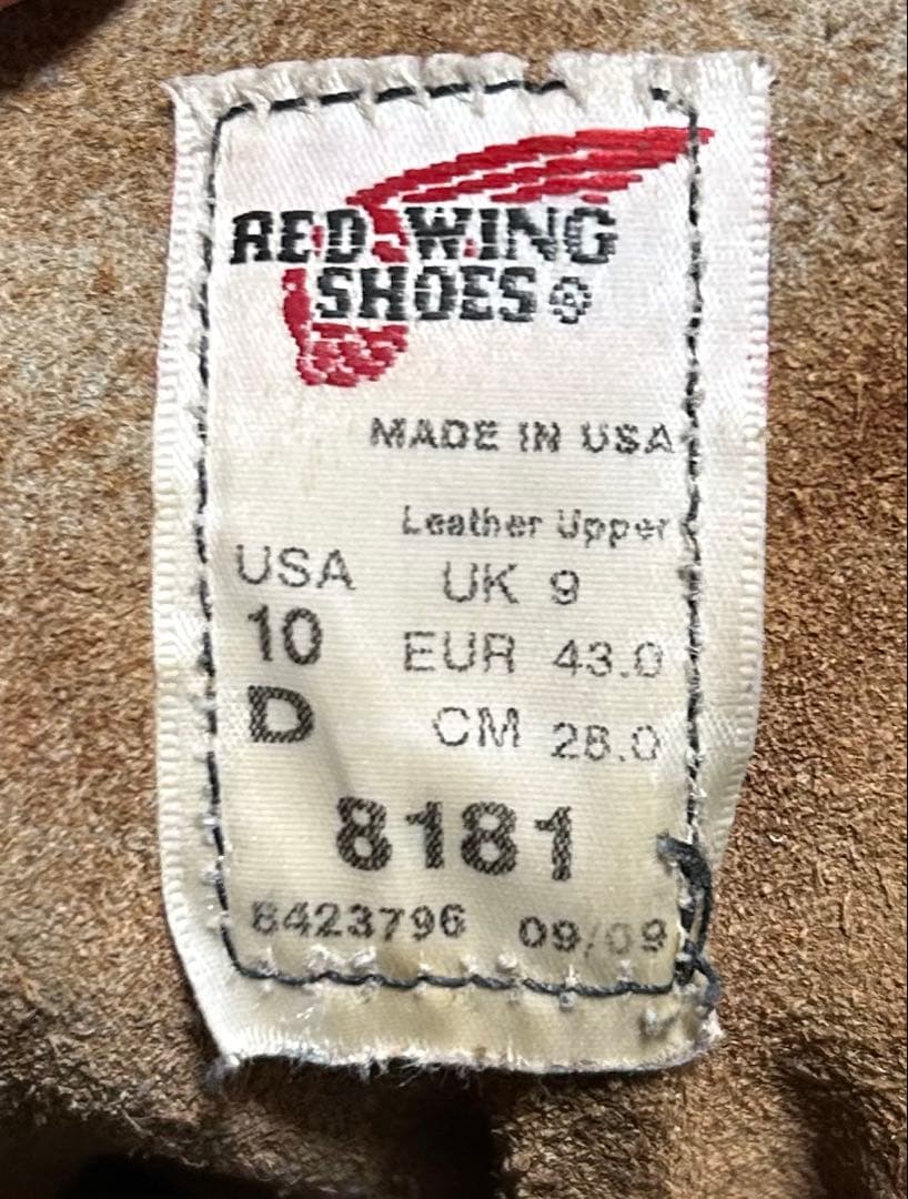 【10/D】8181 RED WINGレッドウィング★ハーレーninja gpz