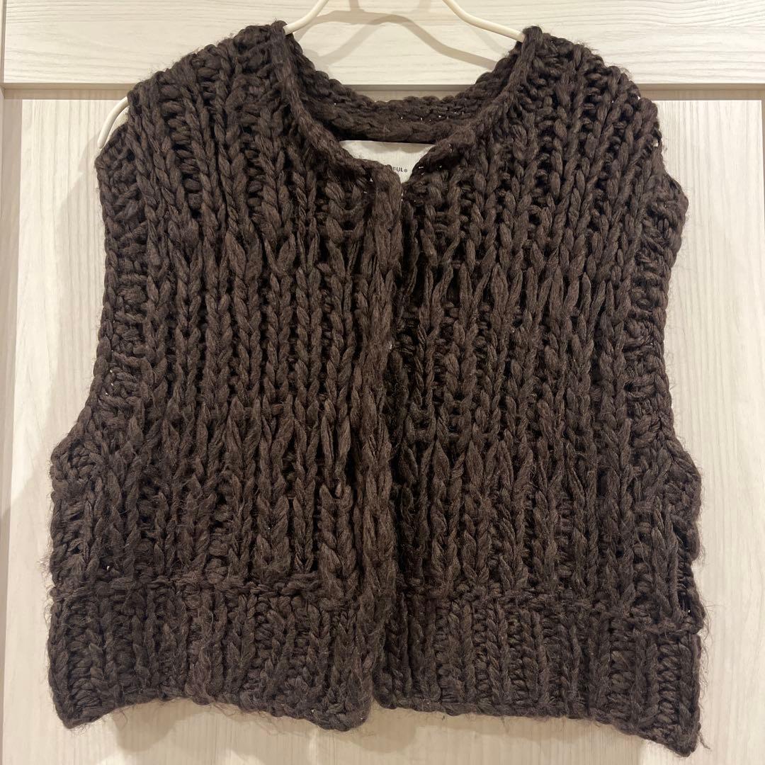 トップス TODAYFUL Mix Handknit Vest