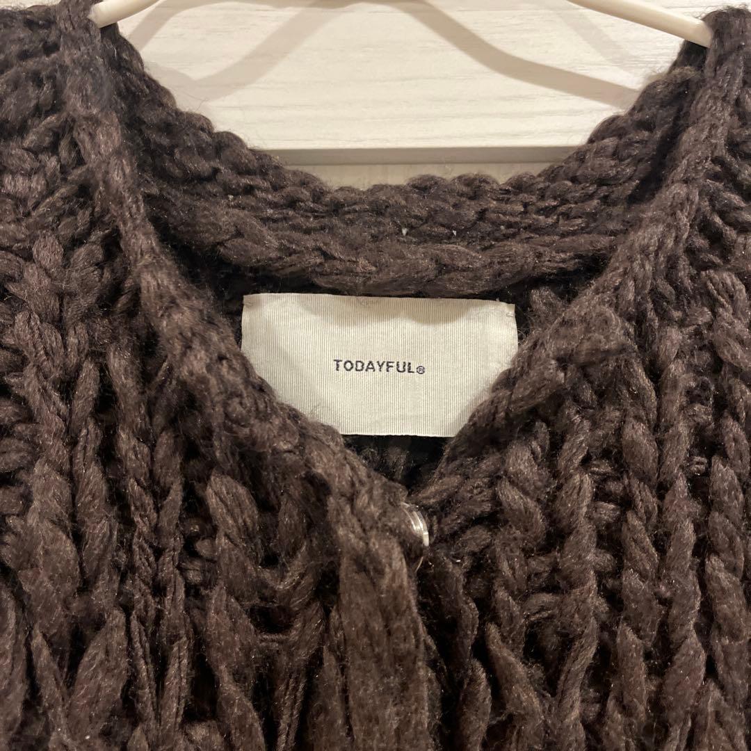 トップス TODAYFUL Mix Handknit Vest