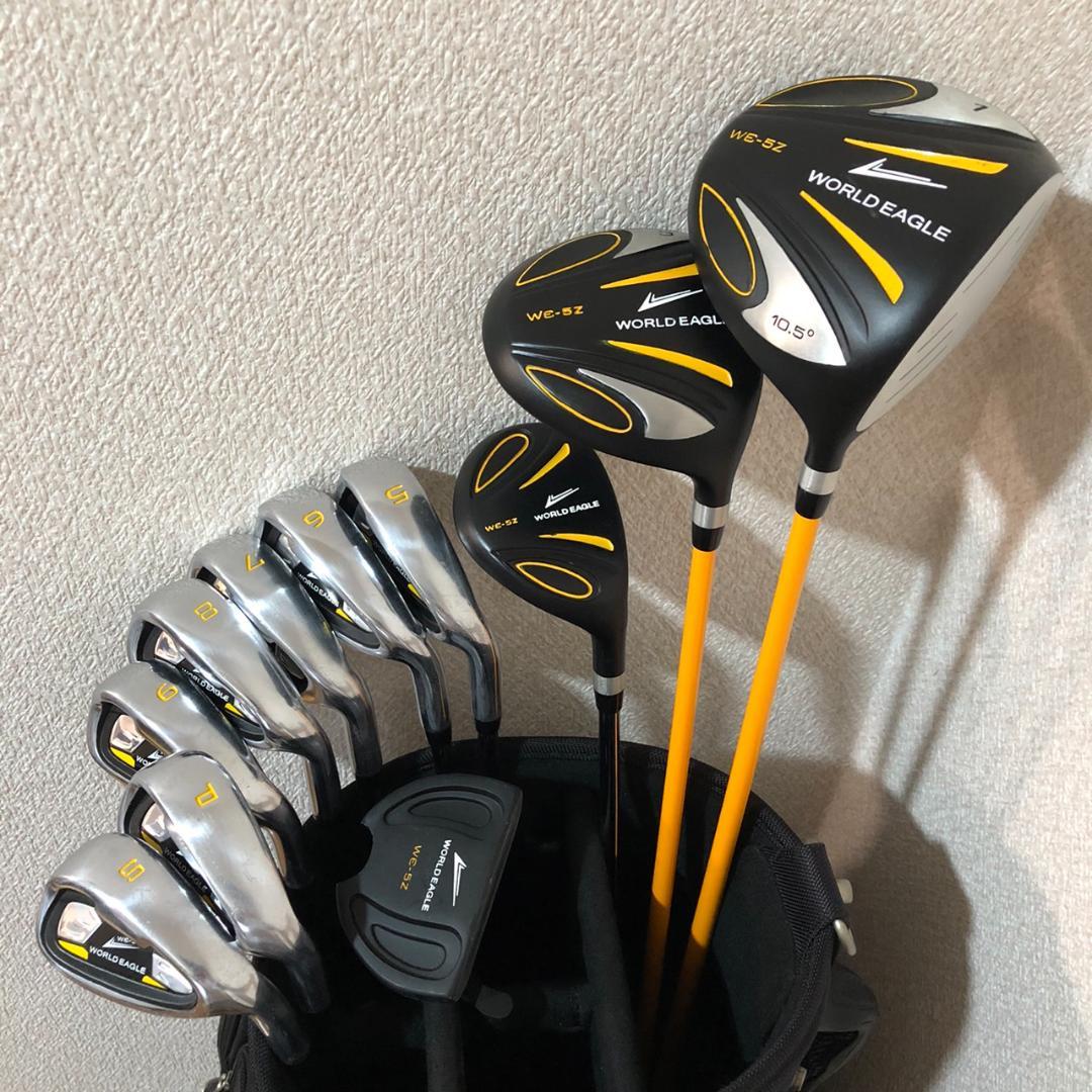 ワールドイーグル WE-5Z メンズゴルフセット 初心者 キャディバッグ付き