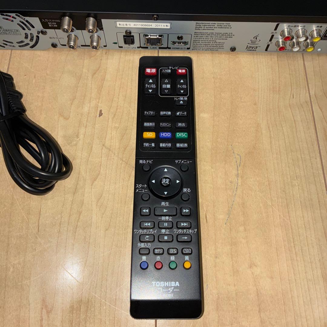 東芝　ブルーレイレコーダー　DBR-Z110 動作ok です