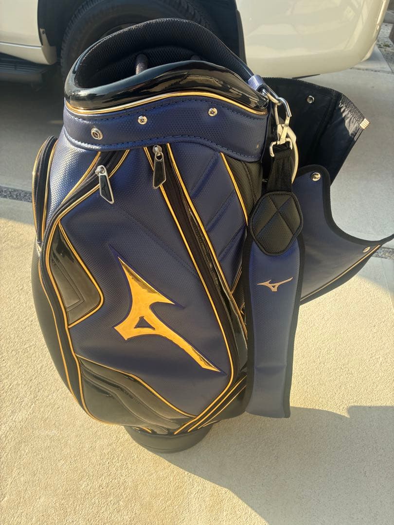 Mizuno キャディバッグ ネイビー/ゴールド
