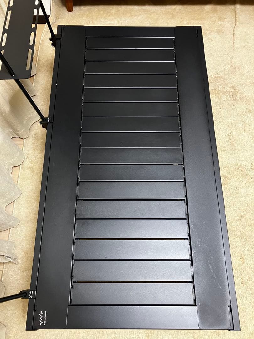 アルペンアウトドアーズ アルミユニットテーブル110 ＋ 純正オプション2個付き