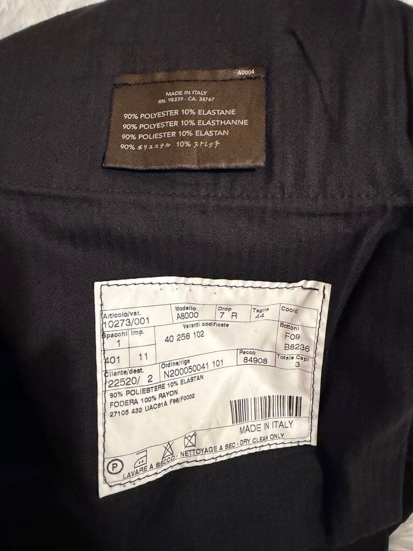 本日最終日！【美品】PRADA ダークグレー シングルボタン スーツ おまけ付き