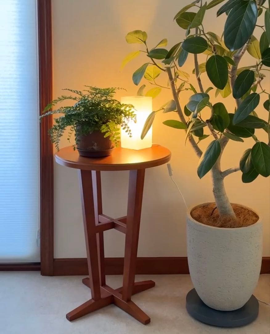 日進木工　北欧家具　木製サイドテーブル