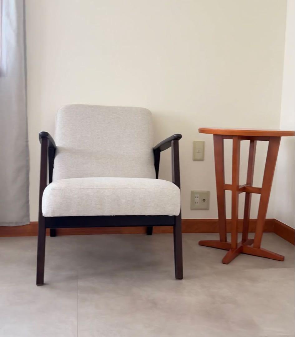 日進木工　北欧家具　木製サイドテーブル