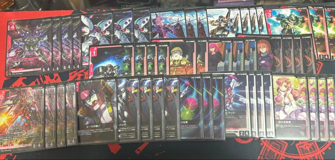 ガンダムカード　赤白ジオンデッキ