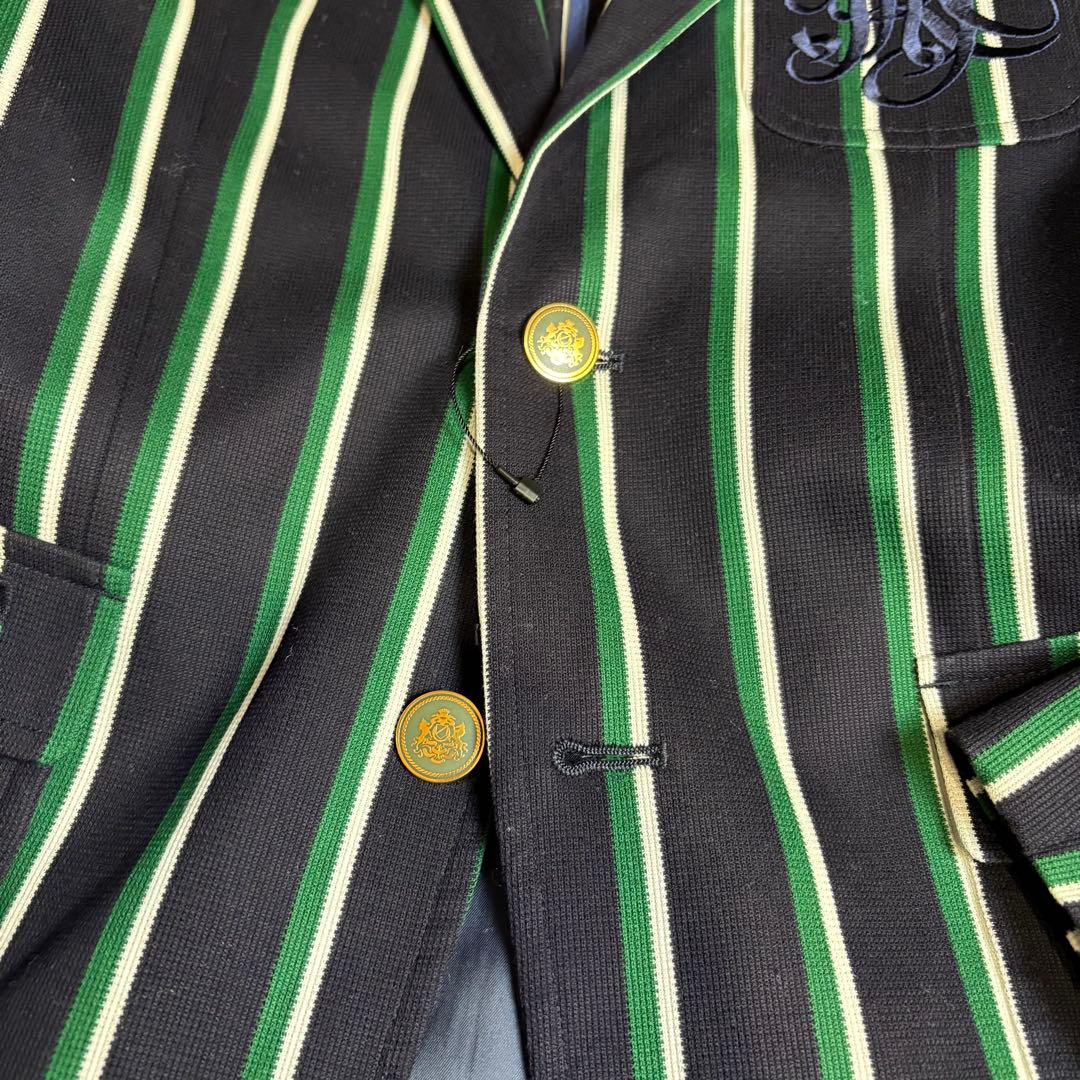 【未使用】NEWYORKER ストライプ テーラードジャケット