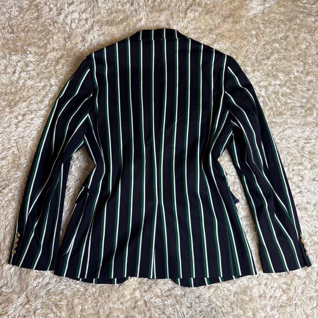 【未使用】NEWYORKER ストライプ テーラードジャケット